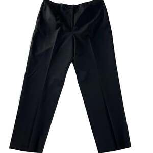 Appleseed’s Black Wool Blend Straight Leg Dress‎ Trousers Size 18